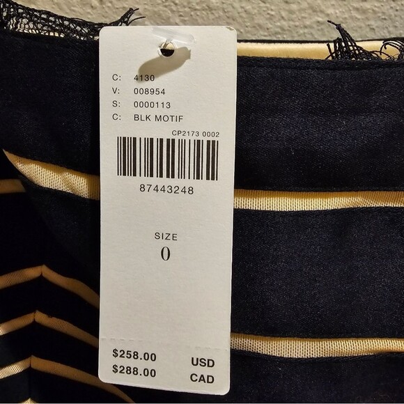 Maeve By Anthropologie Women's Midi Dress Square Neck Sleeveless Slim Sz 0 Black - Picture 5 of 8